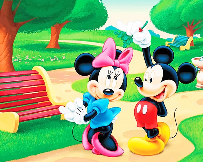 

Minnie And Mickey Mouse – Paint By Numbers - 40*50CM, 501 Original