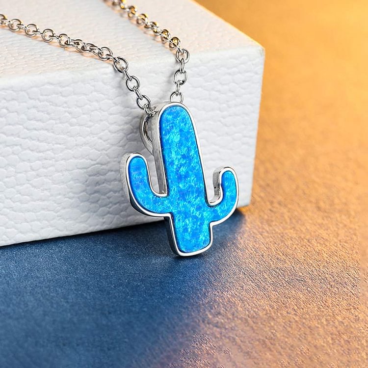 For Friend - S925 We will Always Stick Together Cactus Necklace