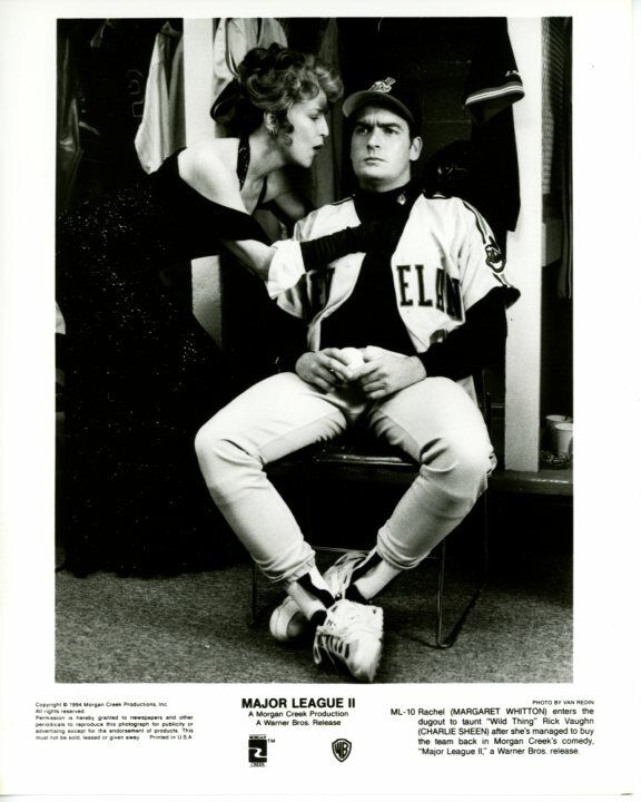 Margaret Whitton Charlie Sheen Major League 2 1994 Original Press 8X10 Photo Poster painting