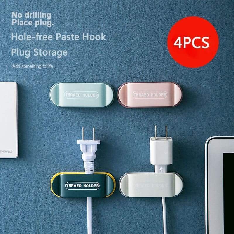 4 Pack Plug Cable Holder Clips