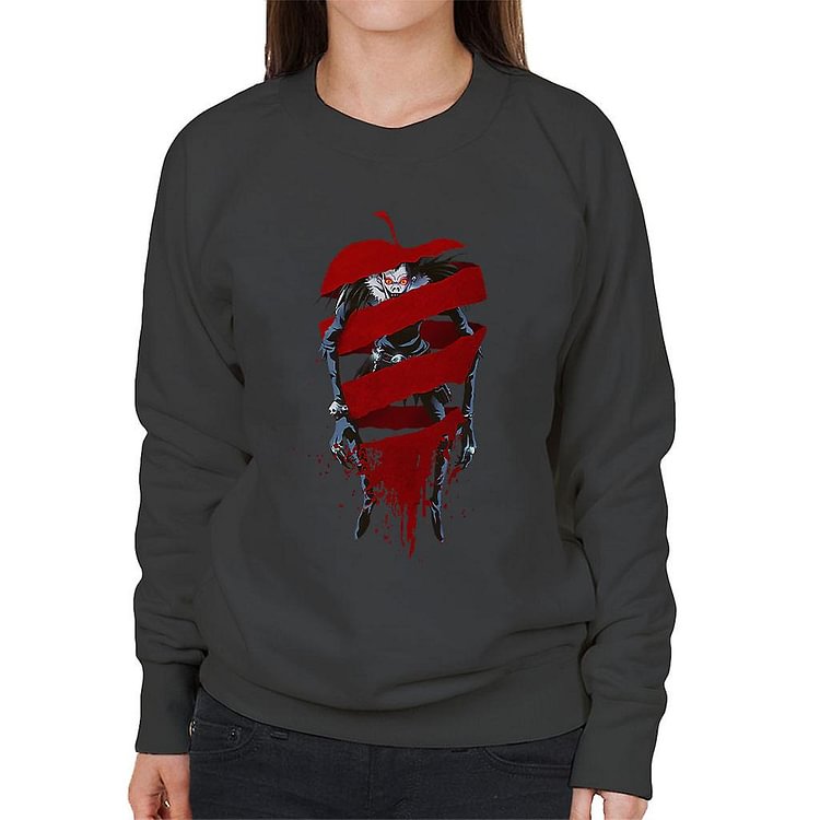 Death Note Ryuk Shinigami Apple Fusion Women's Sweatshirt