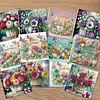 12Pcs Flower Bouquet DIY Diamond Painting Greeting Cards for Adult Holiday Gifts