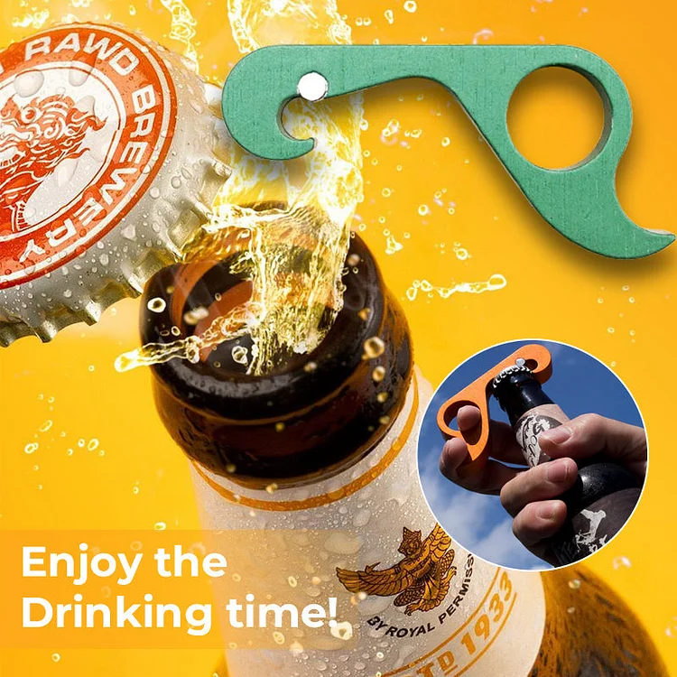 Beer bottle opener made of aluminum alloy