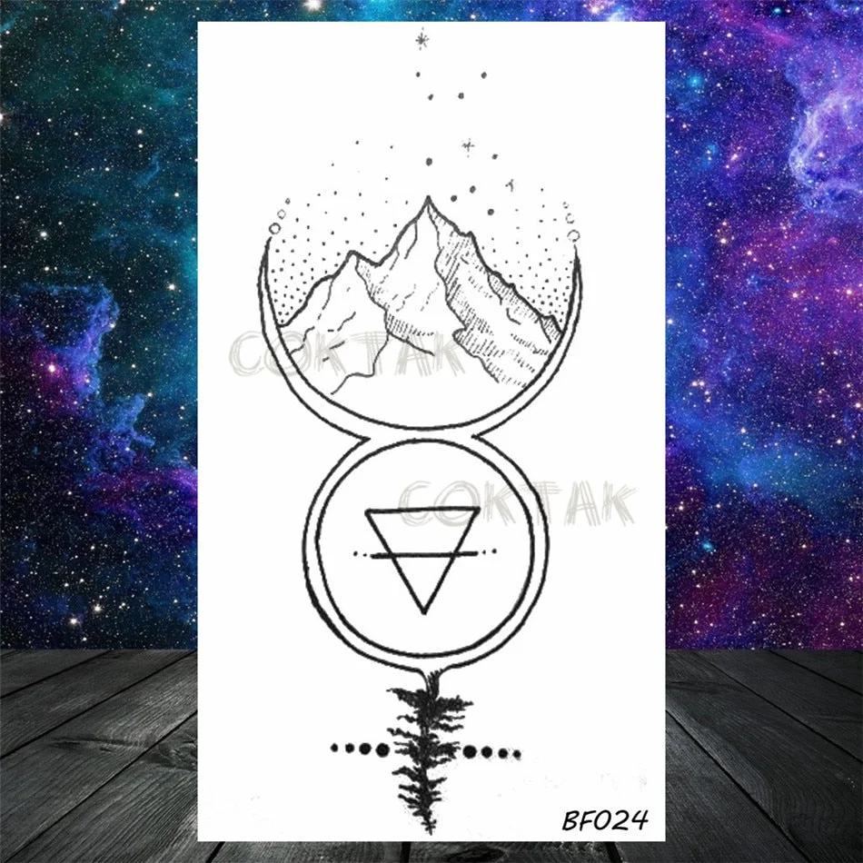 Lovely Small Planets Temporary Tattoos Realistic Sheets Body Art Arm Tattoos Paper For Adult Kids Fake Waterpoof Tattoo Sticker