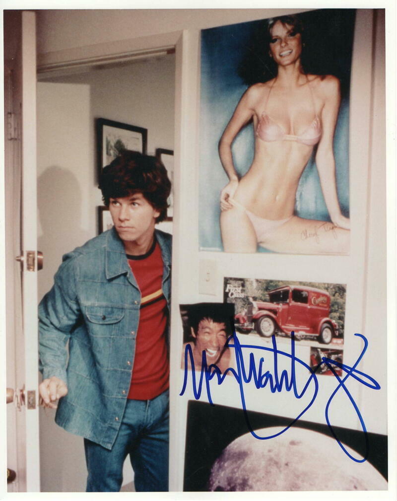 MARK WAHLBERG SIGNED AUTOGRAPH 8X10 Photo Poster painting - BOOGIE NIGHTS VINTAGE SIGNATURE JSA