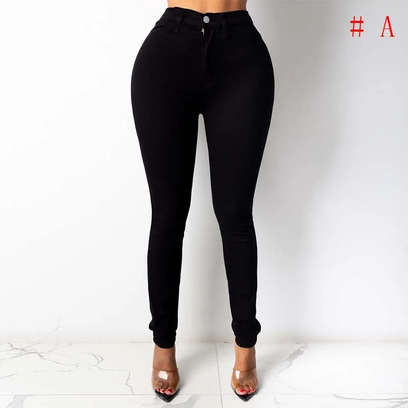 Graduation Gifts 2022 summer new slim high waist jeans pencil stretch trousers long women's jeans