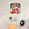 Christmas Fox-11CT Stamped Cross Stitch 40*40cm/15.75*15.75in tapestrymarket