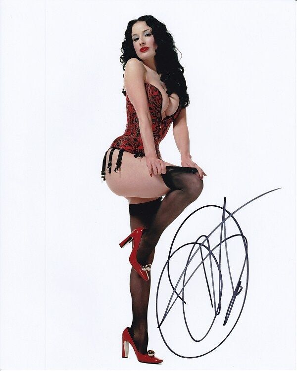 DITA VON TEESE signed autographed 8x10 Photo Poster painting