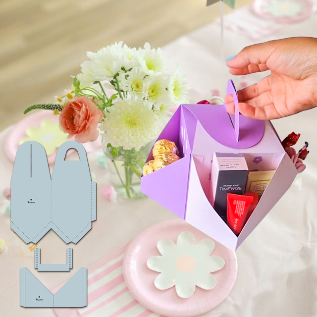 Origami Gift Box Pattern Diy Origami Gift Box Template - With Instructions