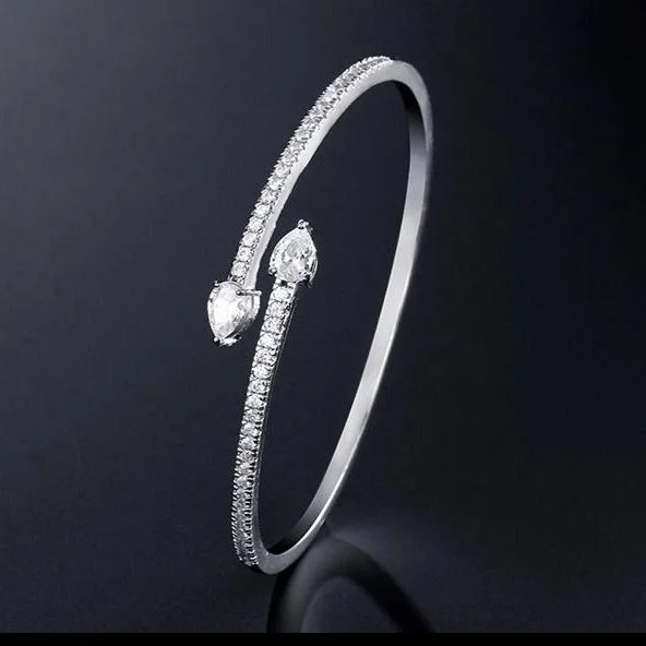 Luxury Jewelry Marquise Crystal Bangle Bracelet