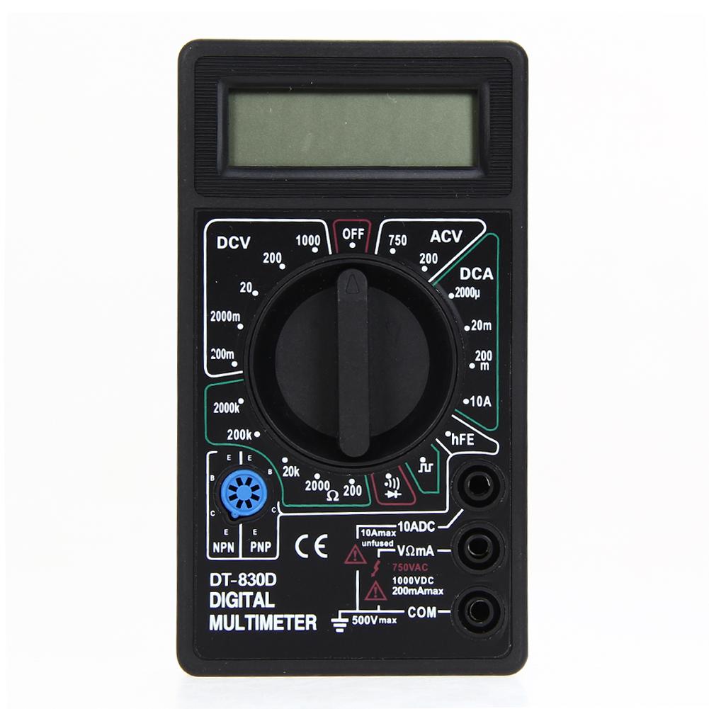 

Digital Multimeter Ohm Voltmeter Ammeter Avo Meter Dt830D Test Leads Lcd, 501 Original