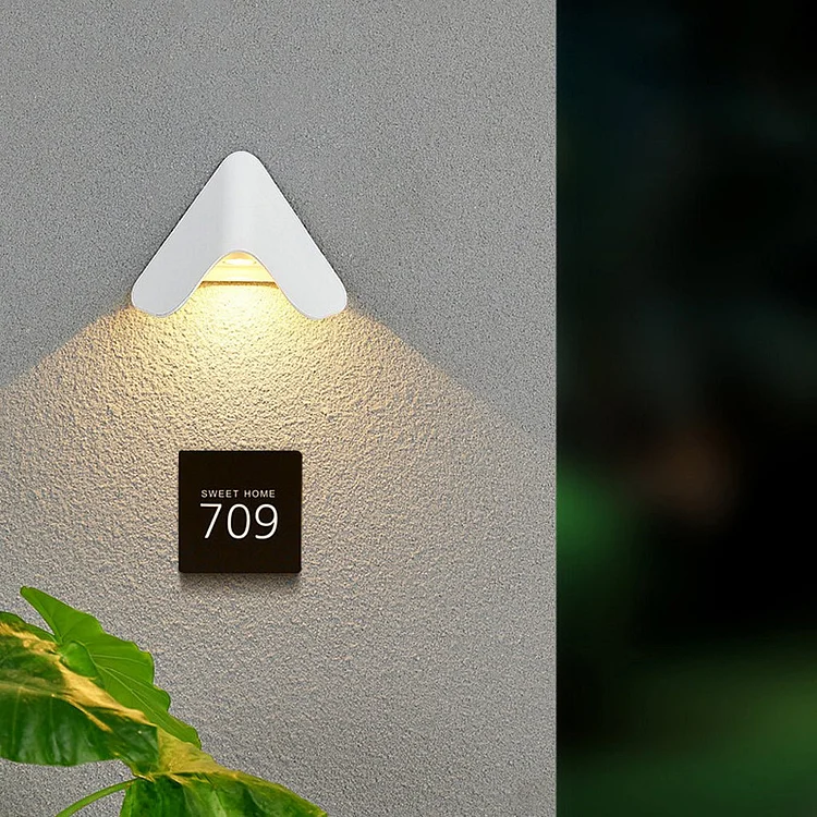 Creative Modern Wall Sconces LED Doorplate Lamp Waterproof Wall Lights Fixture Indoor Outdoor - Appledas