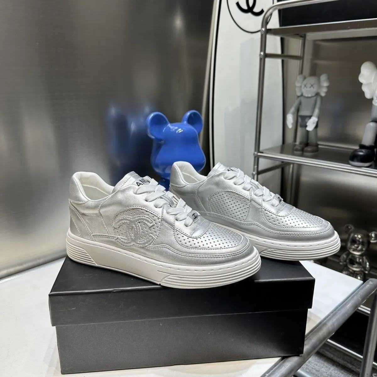 Classic Style 24C Colorblock All-Matching White Shoes Women's New Casual All-Matching and Lightweight Breathable Sneakers Sports Shoes Women's
