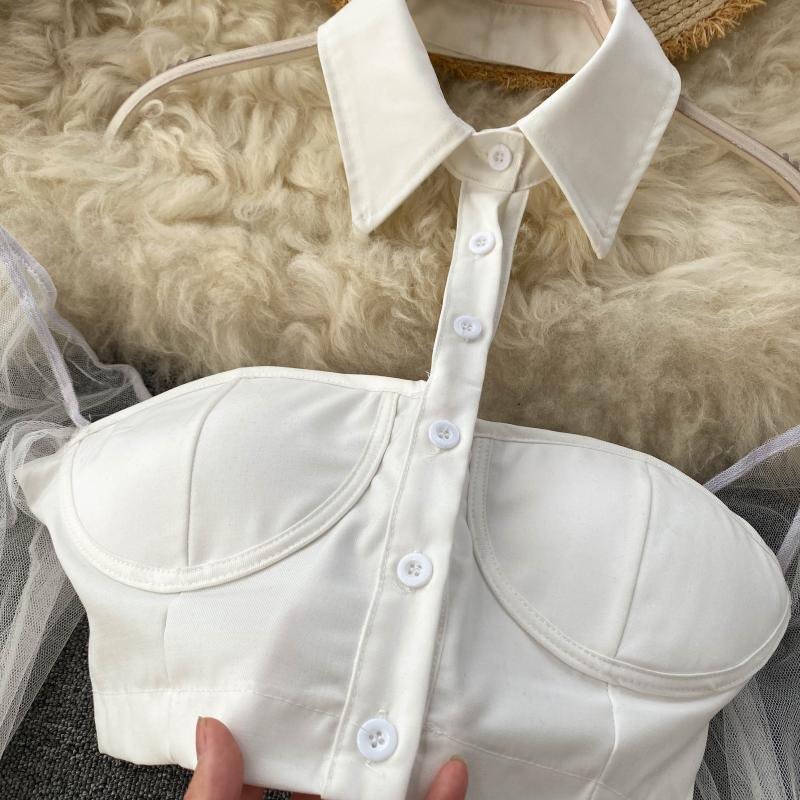 Off Shoulder Bubble Sleeve Top - GothBB 2022 free shipping available