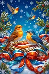 Luxury AB Velvet Diamond Painting Kit - Bird