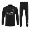 Paris Saint-Germain 25-26 1/4 Zip Tracksuit  Black Chandal