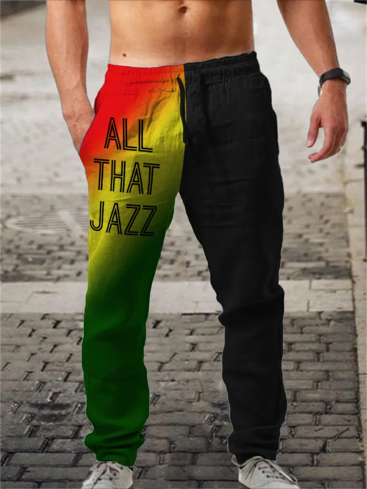 Men's All That Jazz Gradient Contrast Casual Pants