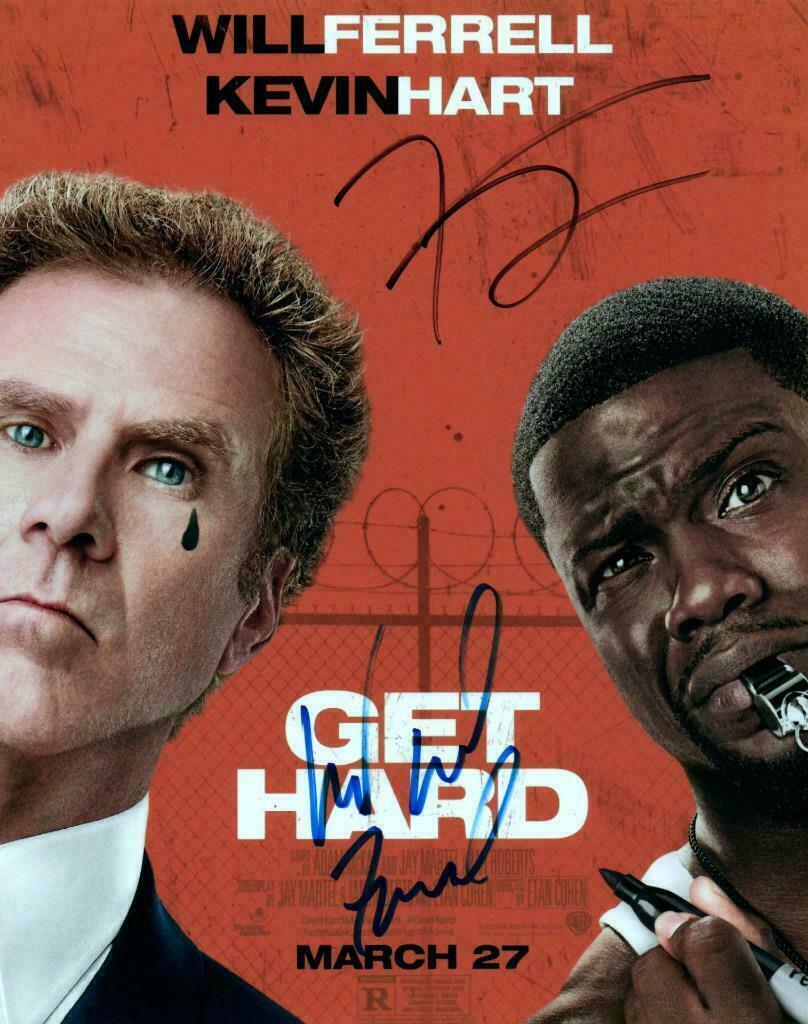 Will Ferrell / Kevin Hart Autographed Signed 8x10 Photo Poster painting ( Get Hard ) REPRINT