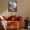 Windmill And Hut-14CT Stamped Cross Stitch Egyptian Cotton 30*40cm/11.81*15.75in tapestrymarket