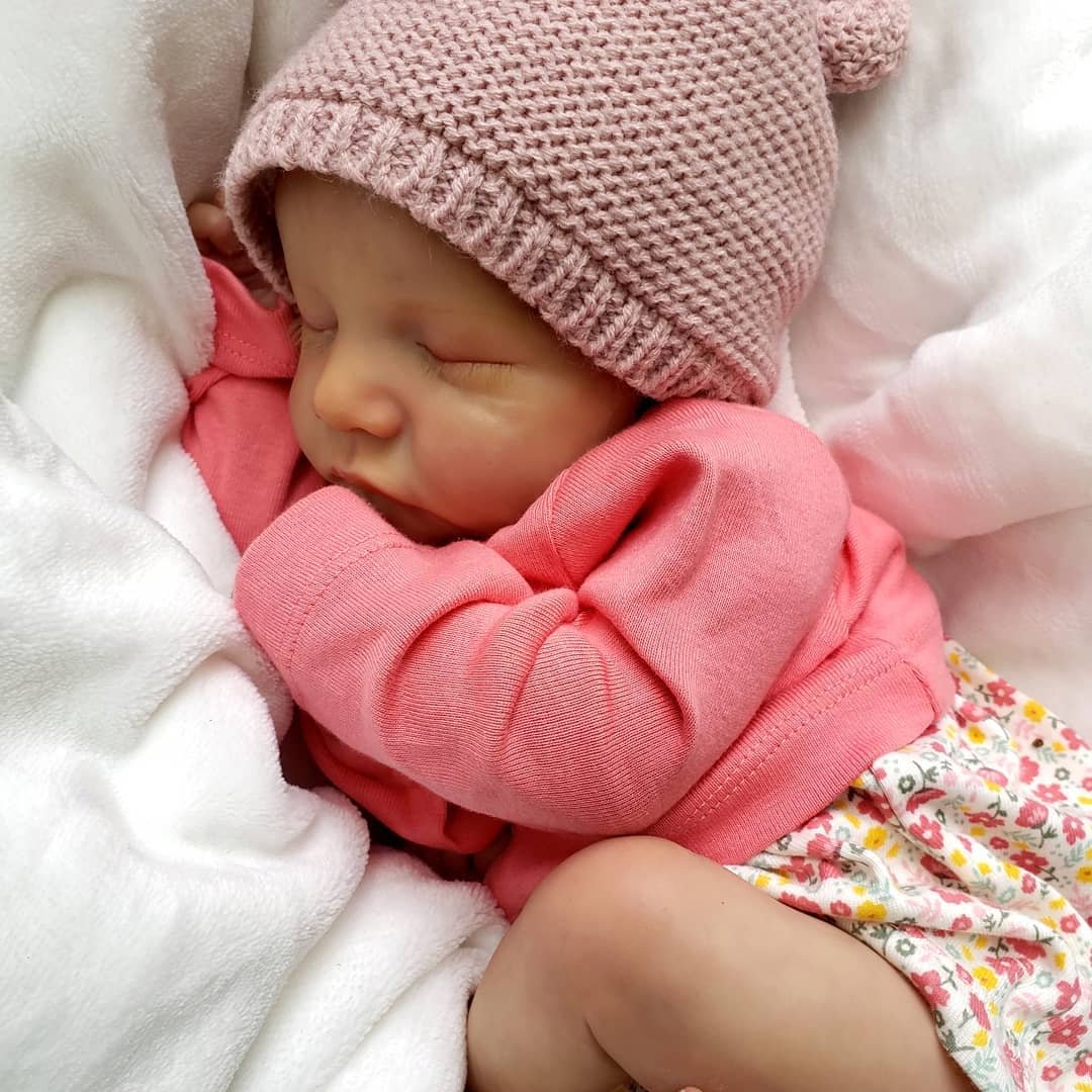 12'' Real Lifelike Reborn Baby Baby Doll Named Stella In Sweet Slumber