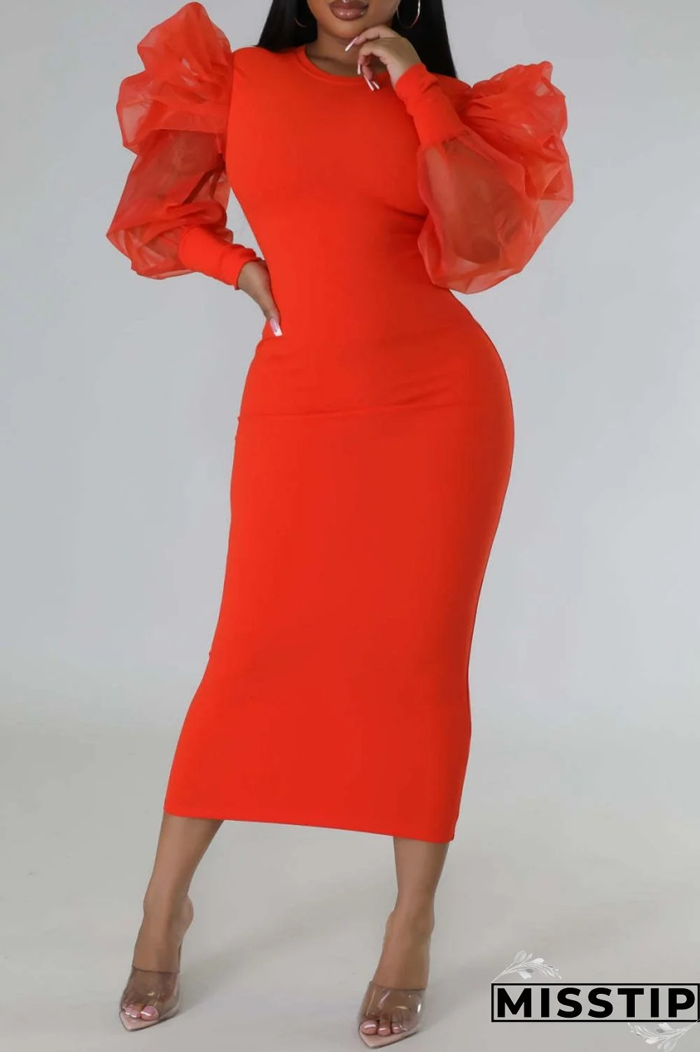 Black Fashion Casual Solid Patchwork O Neck Long Sleeve Dresses