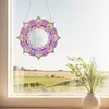 2pcs/set DIY Flowers Hanging Mirror Diamond Art Wall Door Decoration Kit