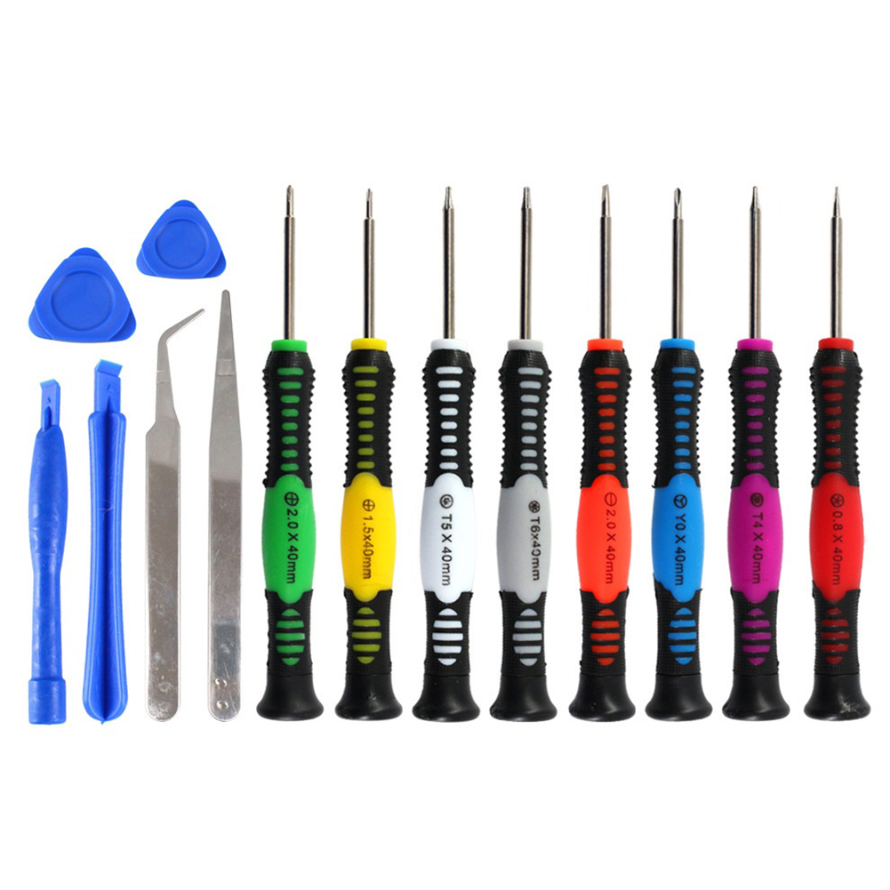 

Phone Repair Tools Kit 16 in 1 Screwdriver Set Opening Pry Bar for iPhone, 501 Original