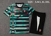 2025 Portugal Pre-match Training Green Inkjet Shirt+Shorts 1:1 Thai Quality