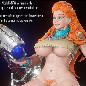 Pornhint NSFW FUTA Aloy FanArt Model 16cm 6.29in Height Digital Dark Pinups NSFW