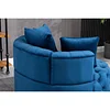Cchcompanies Matthias Plush Velvet Barrel Chair with Solid Wood Legs - Available in 3 Colors