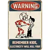(Multi Style)Warning - Vintage Metal Signs - 30*40cm