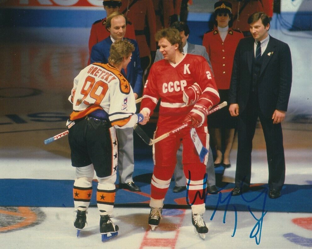 WAYNE GRETZKY SIGNED 1987 RENDEZ-VOUS NHL ALL STAR GAME 8x10 Photo Poster painting! EXACT PROOF!