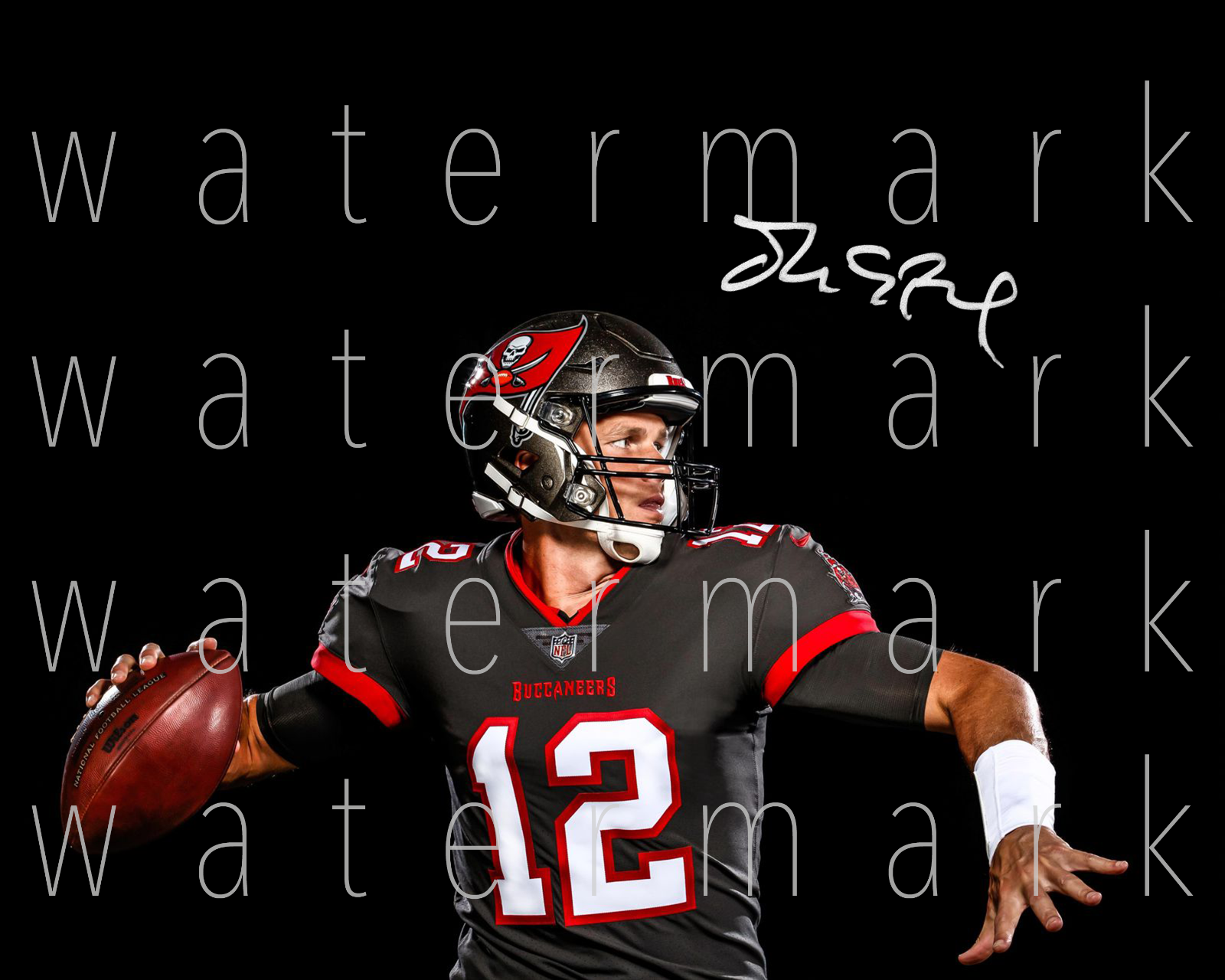 Tom Brady Tampa Bay NFL Football signed 8X10 print Photo Poster painting poster autograph RP