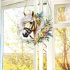 Horse Head 2D Flat DIY Hanging Diamond Art Kit Window Hanging Art for Home Decor