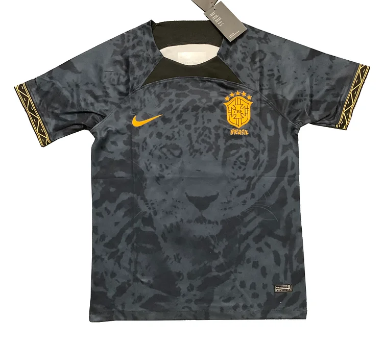 Brazil Limited Edition Shirt Kit Leopard - Black