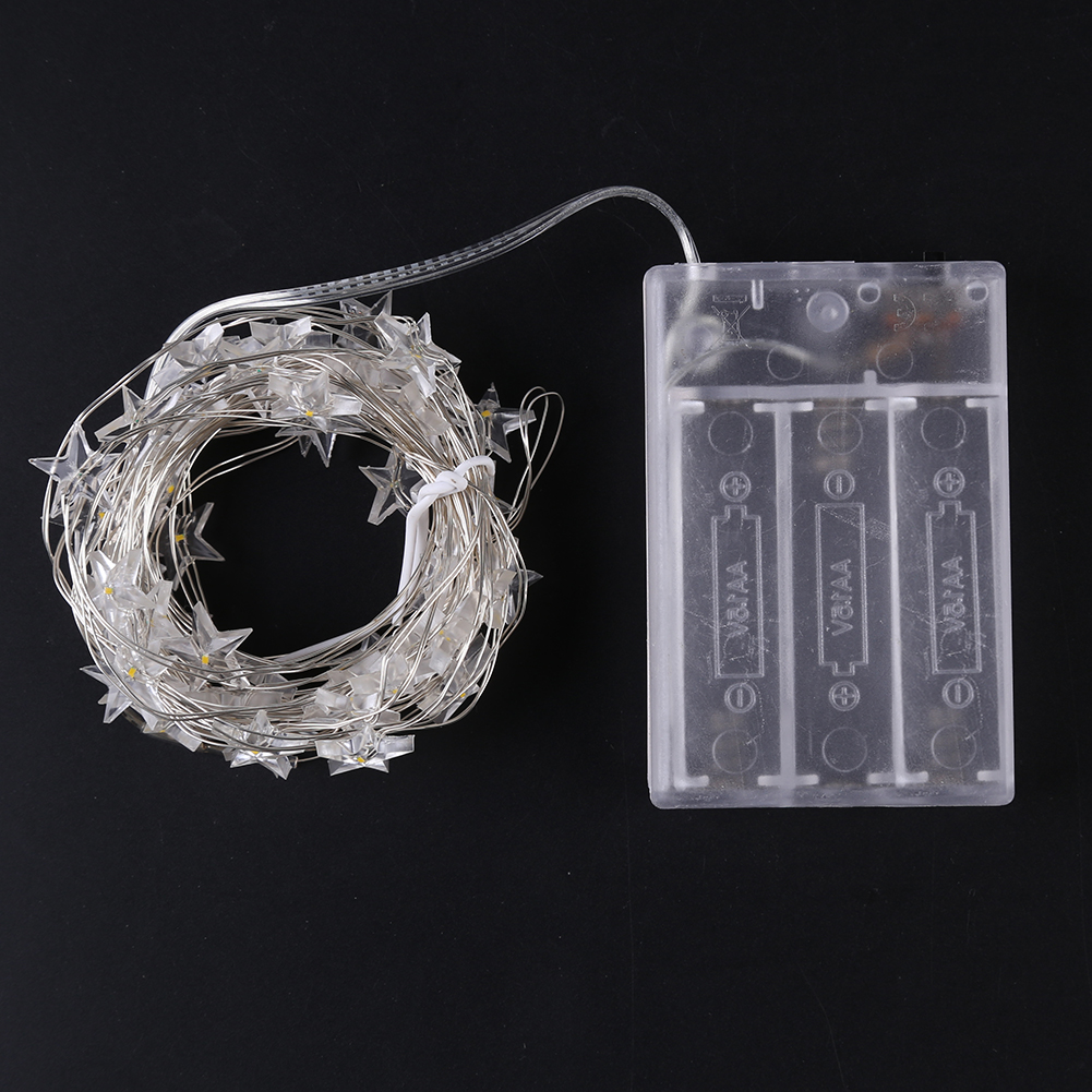 

5m 50 LED Star Fairy Light String Battery Operated Party Garland Lamp Tape, 501 Original