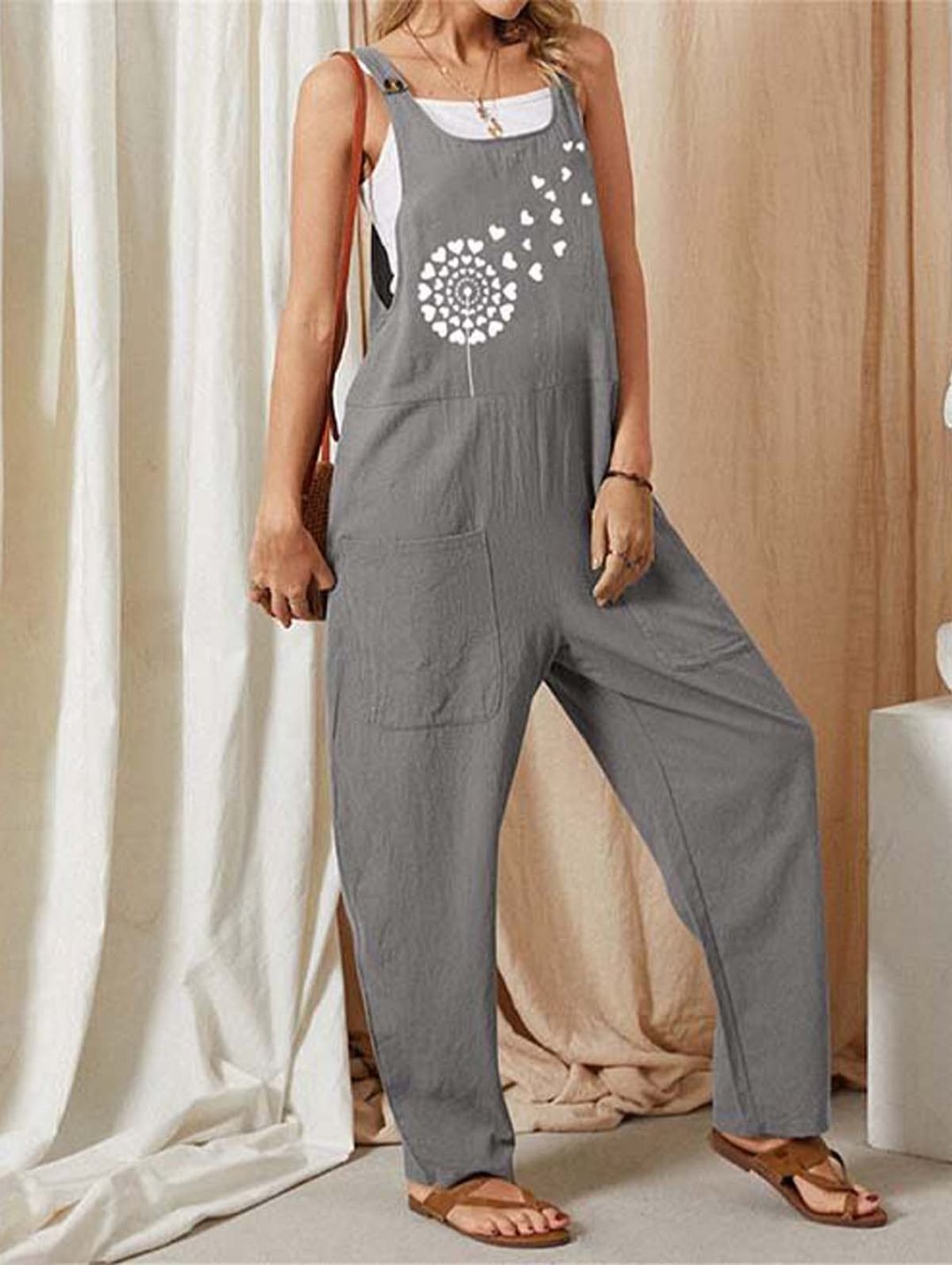 Dandelion Wind Pocket Overalls - Women