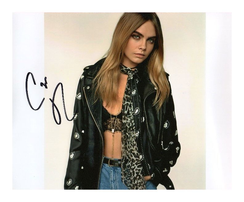 CARA DELEVINGNE AUTOGRAPHED SIGNED A4 PP POSTER Photo Poster painting PRINT 2