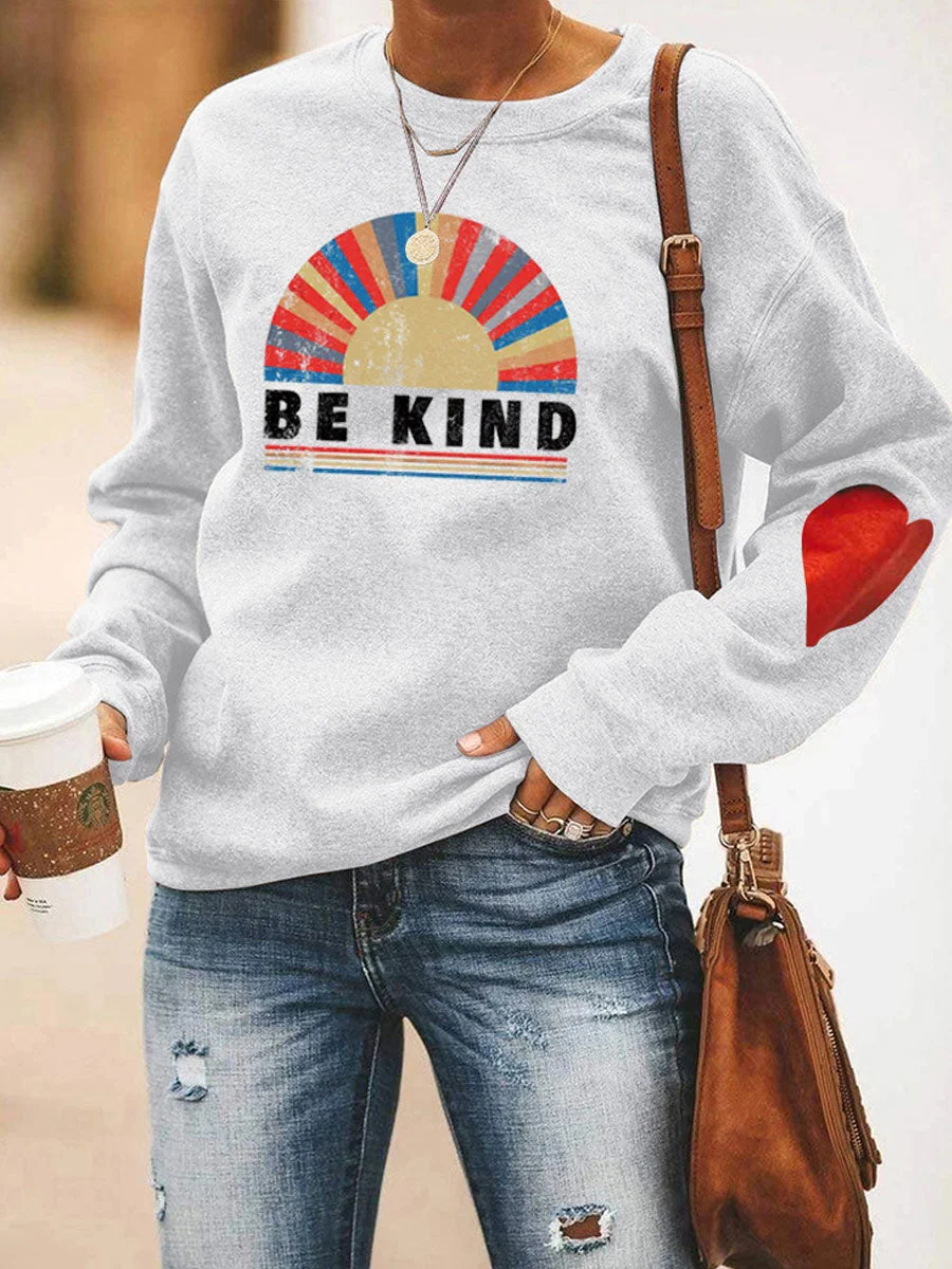 BE KIND Heart Sweatshirt