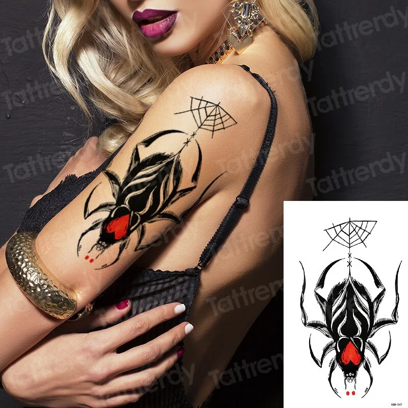 Sdrawing Tattoo Sticker beauty Mermaid Shoulder tattoo Lion wolf skull snake dragon Arm Tattoo Sketch Women body art Waterproof