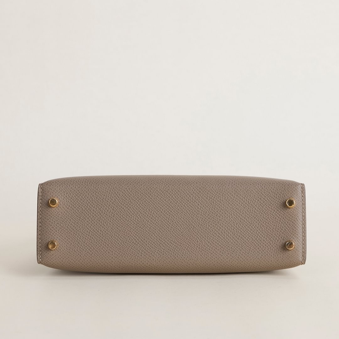 Mini Kelly II Epsom 18 Etoupe/2S Sesame GHW