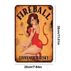 Fireball Cinnamon Whisky - Panneaux en &eacute;tain m&eacute;tallique(20*30cm/30*40cm)