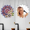 (US Only)Mandala Acrylic Special Shape Diamond Painting Mirror for Home Office Decor