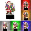 DIY Diamond Painting 7 Color Night Light Lamp Home Decoration Ornament Gift Kit(Santa Claus)