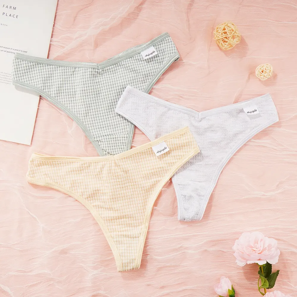 Billionm PCS Cotton Women's Underwear Sexy G String Seamless Panties Thong Low Waist Girls Briefs Soft Casual Lingerie