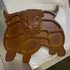 Highland Cow Wooden Charcuterie Board Rustic Farmhouse Charcuterie Platter Natural Wood Used for Fruit Meat Cheese Family Gatherings