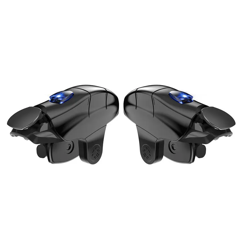Rechargeable Auto-Fire Mobile Gaming Triggers — Single-Shot to Rapid-Fire | Two-Finger Mobile Controller (PUBG/COD) — Zero Latency