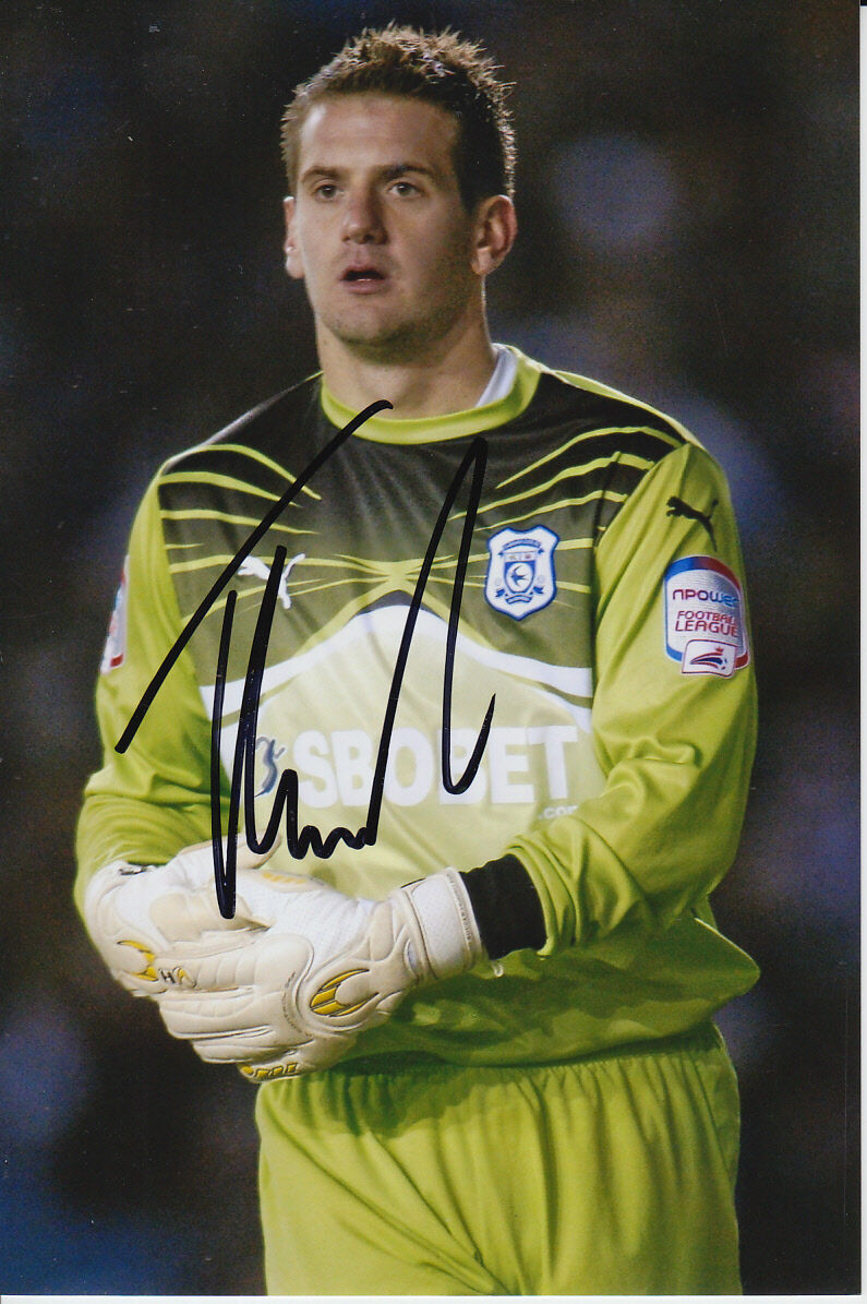 CARDIFF CITY HAND SIGNED TOM HEATON 6X4 Photo Poster painting 1.