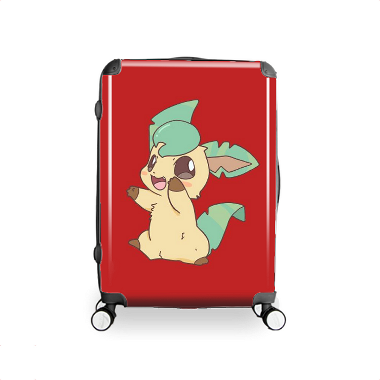 Cute Leafeon Eevee, Pokemon Hardside Luggage