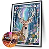Diamond Painting-DIY Special Shaped Drill Pearl Painting Deer(30x40cm)